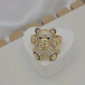 anillo 719 oso gold plated unisex