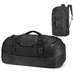 Large Duffel Bag Weekender Bags with Shoe Compartments 4-Way  Gym Backpack with Padded Straps Camping Traveling Duffle Bag
