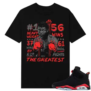 Unisex T-shirt To Match Sneakers Jordan 6 Reverse Infrared - The-Greatest. 100% Cotton for Casual Wear. Comfortable Summer Unisex T-Shirt to match Jordan Sneaker. Streetwear Style. urban outfitters