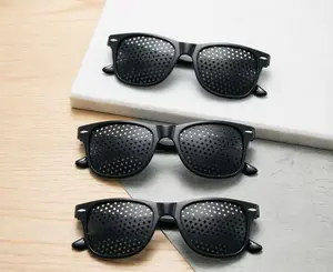 3 piece -Unisex Pinhole Glasses Antichrome hearts glasses  meta glasses original fade reading anti-eyestrain eyewear uv400 men