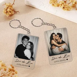 Custom Drive Safe Photo Keychain, Personalized Valentine's Gift for Him, Boyfriend, Husband Gifts