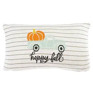 Safavieh Pumpkin Truck 12" x 20" Pillow