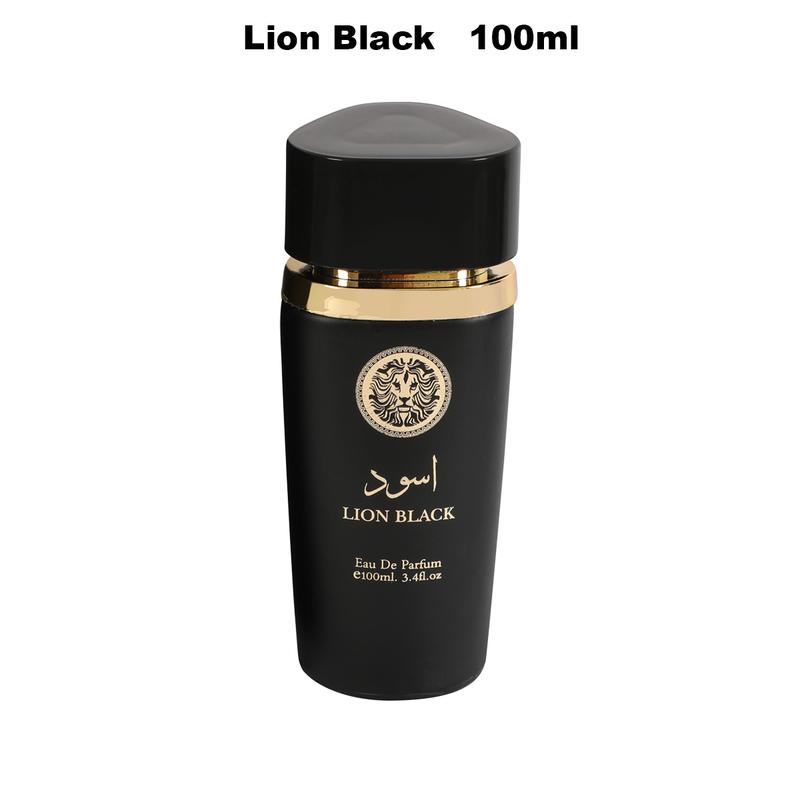 Lion Black Spray Perfume Eau de Parfum for Men - 100ml/3.4fl.oz. - Men's Fragrance