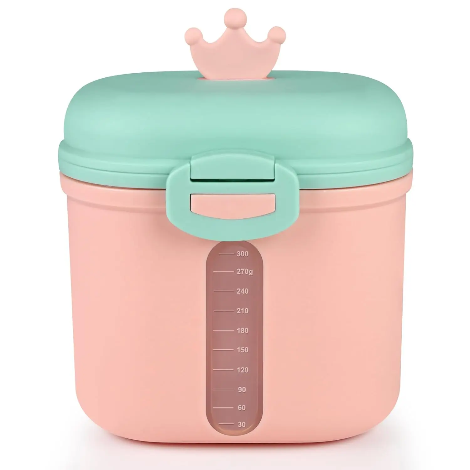 aby Formula Dispenser On The Go, Portable Milk Powder Formula Dispenser with Scoop,Formula Containers for Travel Hold 12.7oz/360g Formula, Pink