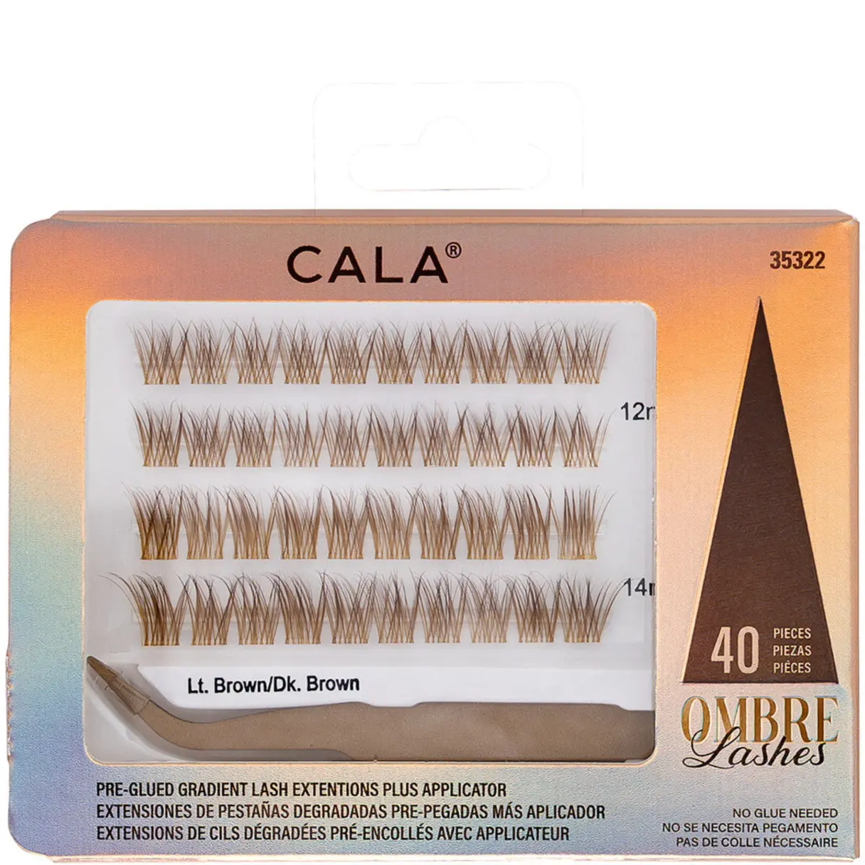 CALA Ombre Lash Clusters - Light Brown