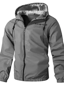 Men's Reflective Motorcycle Jacket, Windproof Outdoor Sports Casual Coat, Loose Fit Waterproof Cycling Vest, Bright Face Design