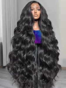 Body Wave Lace Front 100% Raw Hair Wig 30 36 Inch Water Wave 13x4 13x6 HD Transparent Lace Frontal Human Hair Wigs Natural Color summerwins
