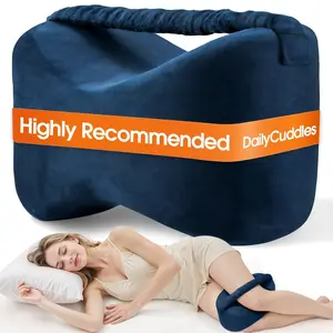 Leg Pillow for Side Sleepers Memory Foam Knee Pillow Relieve Sciatica Hip Back Pain Pregnancy Support