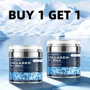 Buy1 Get1 Free！ Collagen Men's Anti-Aging Wrinkle Cream,Men's Face Moisturizer Cream 50g.SkinFirming and Tightening Lotion,Firming Hyaluronic Acid Moisturizer Father‘sdaygift Hydrating Daily Gentle Repair Retinol Sensitive east moon men Father‘s Day Gift