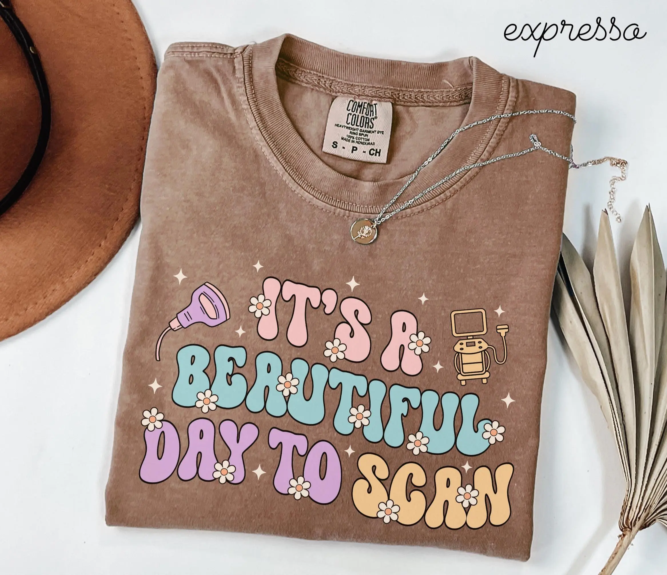 Ultrasound Tech  Shirt • Sonographer Tshirt • It's A Beautiful Day To Scan Tee • Sono Tech shirts • Ultrasound Technologist Fabric Top Womenswear Fit