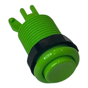 Original IL Concave Arcade Push Button 28mm Authentic Arcade Button Green (Industrias Lorenzo PSL-L)