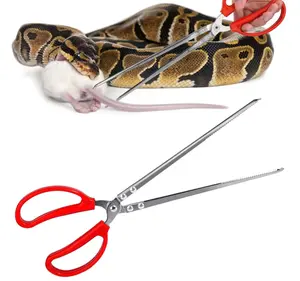 Snake Feeding Tongs,15 Inch Reptile Feeding Tongs,Extra Long Large Tweezers for Corn Ball Python Accessories,Bearded Dragon Tank Accessories,Pet Terrarium Supplies for Leopard Crested Gecko,Lizard