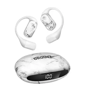 Groovz Open-Ear True Wireless Headphones with Smart Battery Display