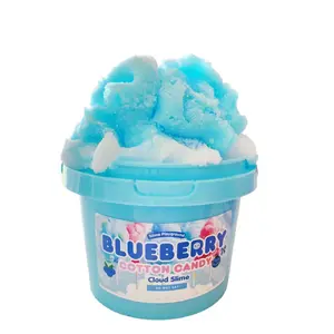 Blueberry Cotton Candy Cloud Fluff Slime - 10 oz Bucket - Non-Sticky - Sensory - Made in USA
