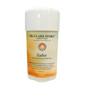 Zafer Zinc Oxide Deodorant Gel, 2 oz