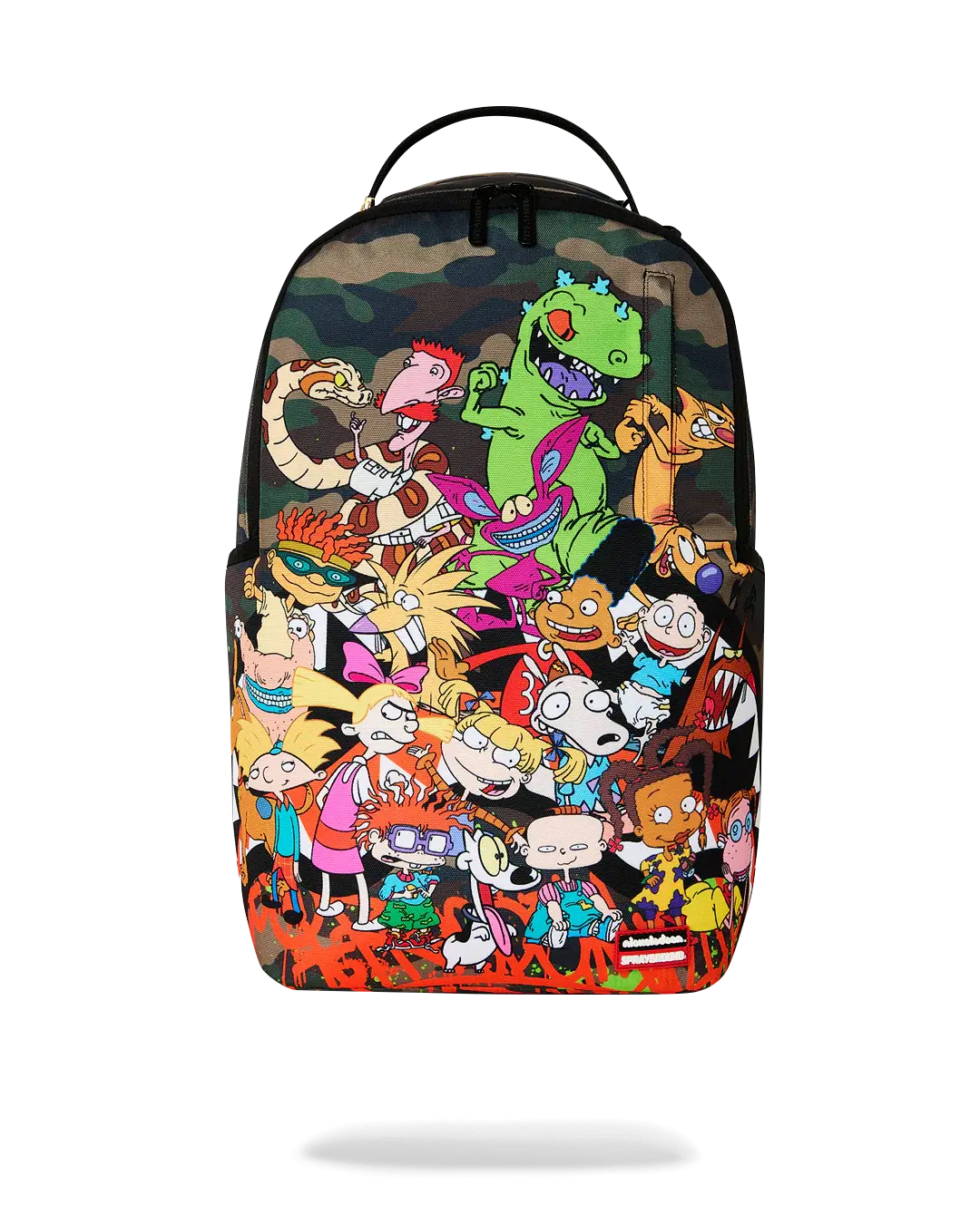 SPRAYGROUND '90S Nick The Hangout' Unisex Backpack, Backpacks for School, Streetwear Outfits Compatible, Zipper-Closure Functional Bag