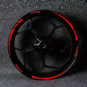 Car Wheel HUB Sticker, Reflective Car Wheel HUB Sticker, Car Exterior Decoration Accessories for 18 Inch Wheel HUB Rims, Car Accessories