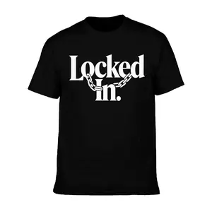 Trending Locked In Chain Meme Graphic Tee For Students & Hustle Fans