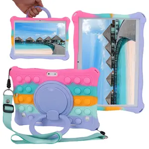 Funda Tablet 10.1 Universal Soft Silicone Case For 10 10.1 inch Android Tablet PC Rotating Cover L 9.44in W 6.69inch 24*17cm