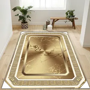 Geometric Line Pattern Area Rug, 1 Count Non-slip Soft Floor Mat, Decorative Carpet for Home Living Room Bedroom Kitchen Hallway Laundry Room Entrance