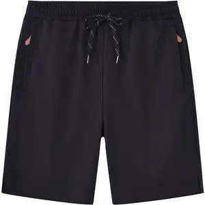 Yundobop Men's Casual 7" Inseam Shorts Cotton Drawstring Zipper Pockets Elastic Waist Summer Sweat Shorts