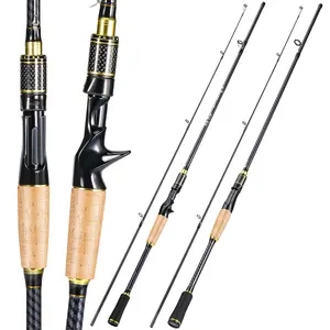 Sougayilang Telescopic Fishing Rod, Lightweight Ultra-Portable Carbon Rod with EVA and Cork Handle, Guide Rings for Freshwater and Saltwater Anglers, Telescopic Rod