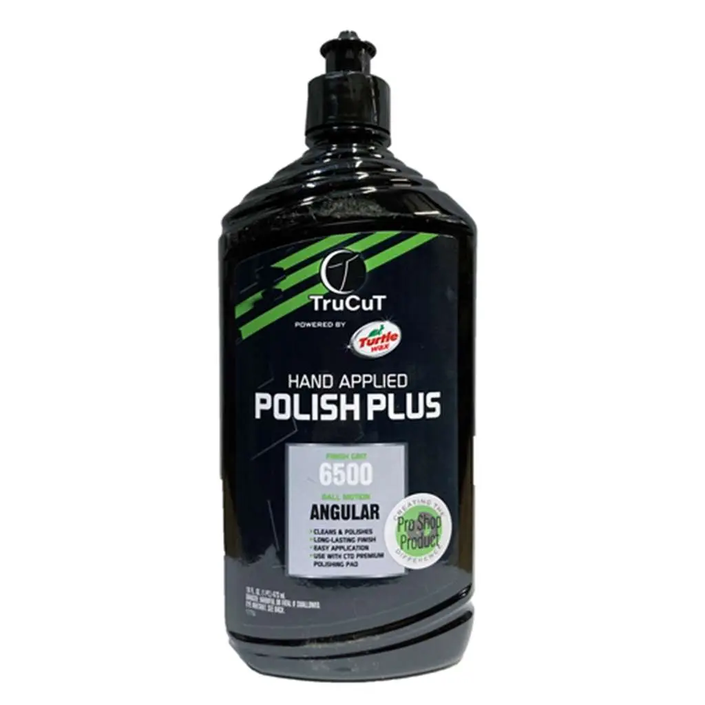 TruCut Hand-Applied Polish Plus, 16 oz Automotive Paint Care Product for Bowling Equipment Angular Motion Optimization, 6500 Grit, Longer-Lasting Finish, More Backend Angle Enhancement