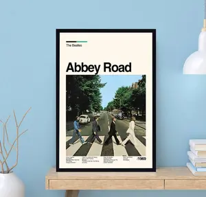 Abbey Road Music Poster, The Beatles, Vintage Poster