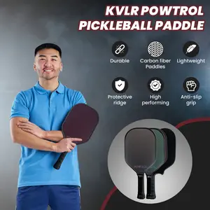 KVLR POWTROL Pickleball Paddle | USA Pickleball Approved | T700 Carbon Fiber and Aramid Fiber in One Paddle for Advanced Power & Control | Out-Think and Out-Dink Your Opponents | 2024 Model