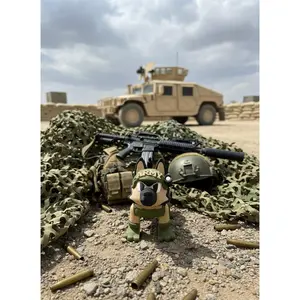 Flexi German Shepherd – Military K9 Figure | Articulated Flexi Toy