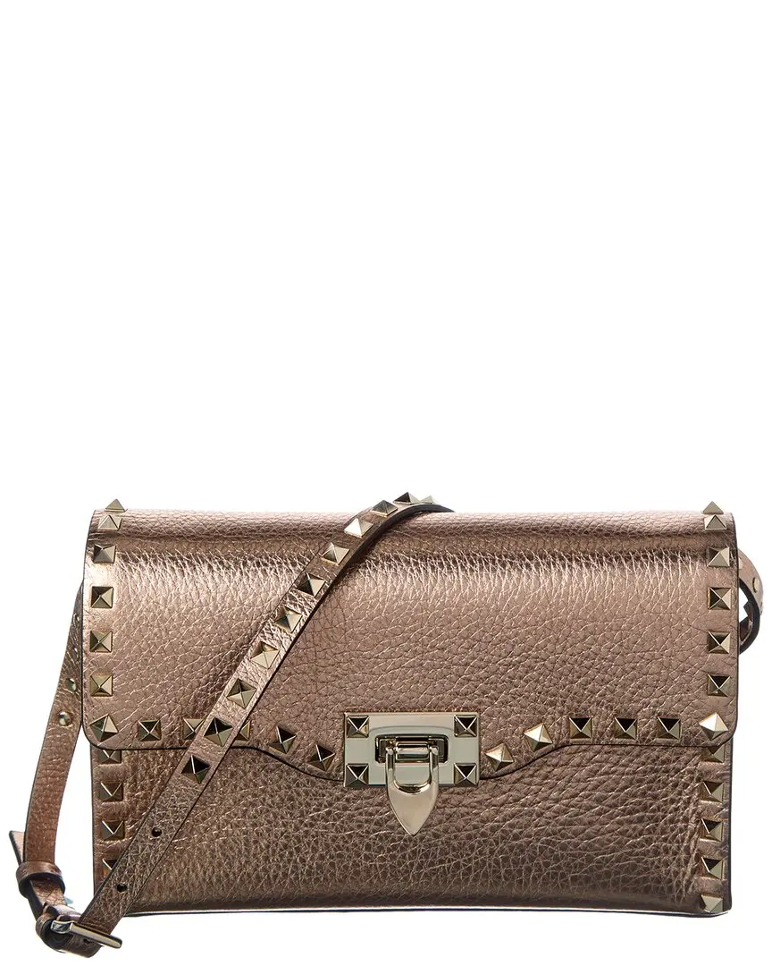 Valentino Rockstud Small Grainy Leather Crossbody