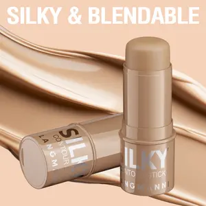 LANGMANNI Smooth Blending Concealer Stick, available in three colors, a facial contouring cream for creating a three-dimensional nose shadow, and easy to smudge, Makeup