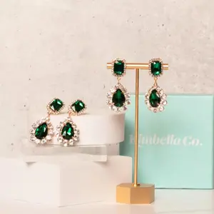 Emerald Dangle Earrings