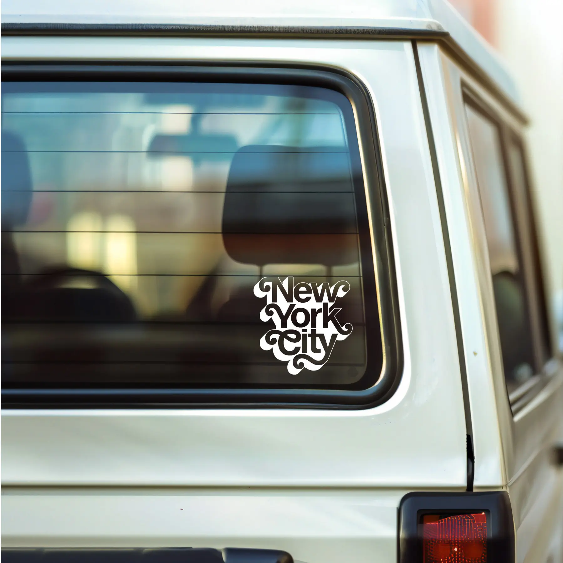 New York Car Decal, NYC Car Bumper Sticker Oracal Vinyl Decal