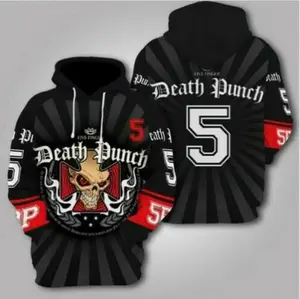 Hot Five Finger Death Punch 3D Hoodie Unisex S-5XL