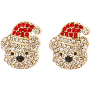 Household daily necessities Christmas Earrings for Women Colorful Light Bulbs Earrings Dainty Sparkly Crystal Candy Gingerbread Man Deer Reindeer Xmas Tree Snowflake Earring Accessories