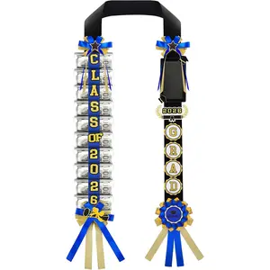 Phoncoo 2026 Graduation Money Lei with Cash Holder, DIY Graduation Ribbon Leis Class of 2026 with Felt Photo Frame for High School College Grad Party Gifts