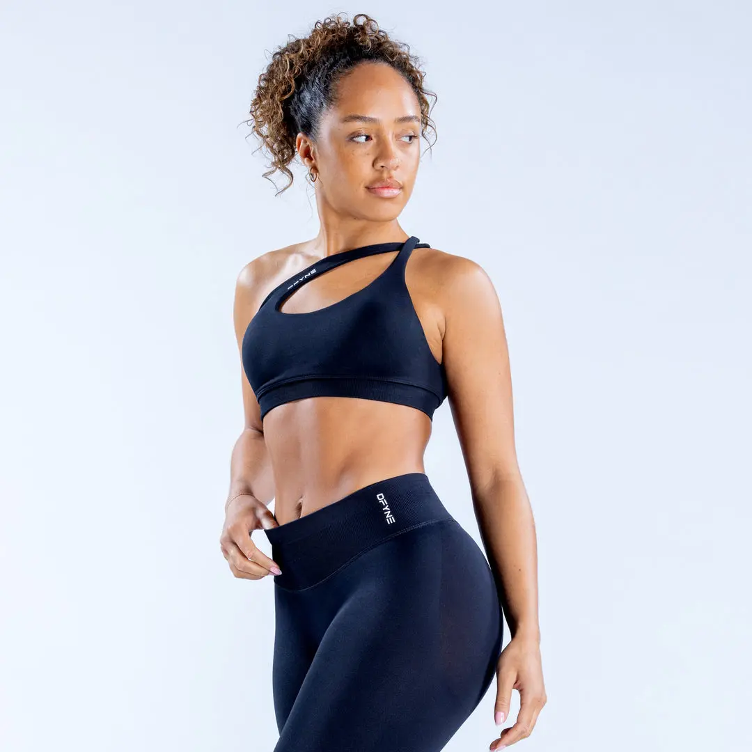 (Free shipping)Dfyne Impact Asymmetric Sports Bra - Comfortable Fit for Active Lifestyle, Versatile Design for Various Outfits Yoga Wear Fitness Gym Workout Clothes Athletic Fitted Gymswear