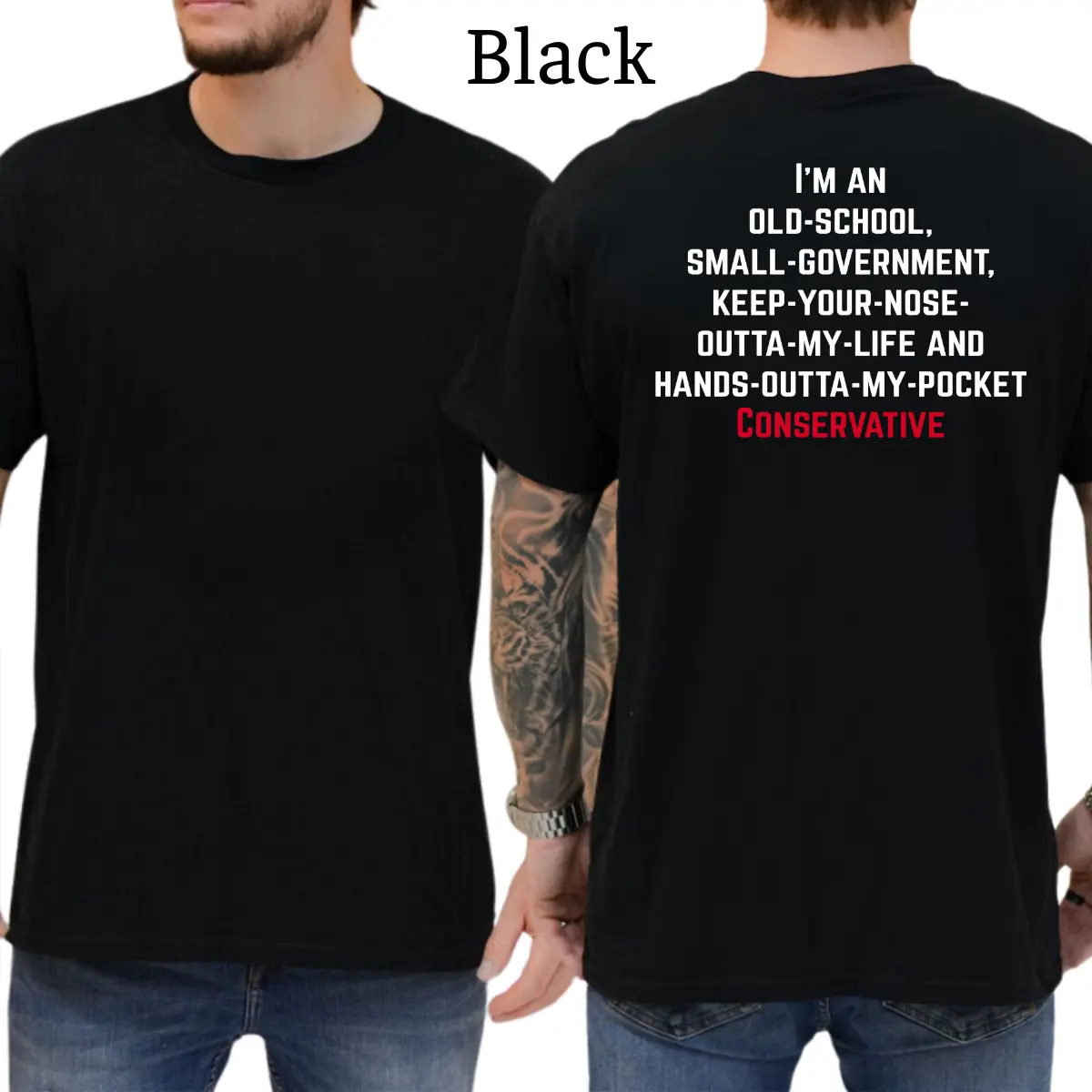 Conservative Old School T-Shirt, Patriot Mens Shirts Funny, Conservative Political Graphics Tee, Political Graphics Shirt, Men's Gifts, Casual Menswear, For Men