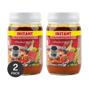 2 Pack SUNVOI Thai Tom Yum Soup Paste 227g Each - Authentic Thai Flavor, Spicy & Sour Soup Base
