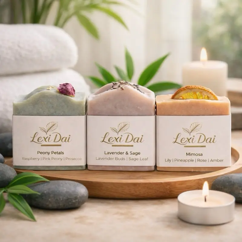 Luxury Botanical Soap Trio | Handmade Artisan Soap Bars