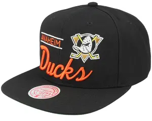 Mens Mitchell & Ness NHL RETRO LOCK UP SNAPBACK DUCKS