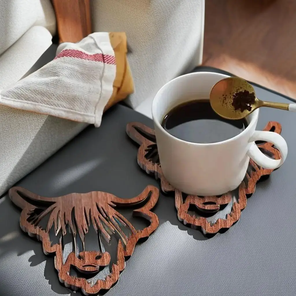 Animal Design Coffee Coaster, Mean Girls Decorations, Household Hollow Out Decorative Placemat, Summer Gifts, Heat Non-slip Table Mat for Kitchen Cant