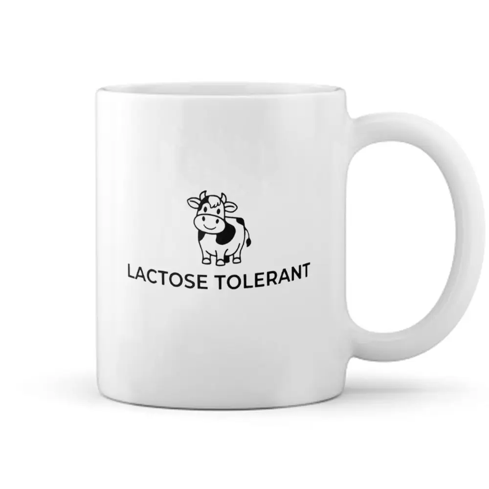 Lactose Intolerant Smooth Cup, Durable Ceramic Material, Perfect Gift for Lactose Intolerance, Ideal for Daily Use & Gifts
