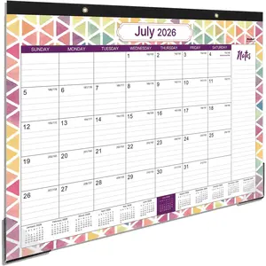 Desk Calendar 2026-2027 - Jul 2026 to Dec 2027 - Large Desk Calendar 2026-2027, 17" x 12", Large Ruled Blocks, to-do List & Notes, Corner Protectors, Office Supplies Calendar for Planning