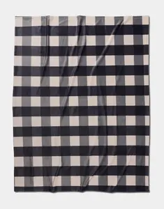 Snowy Gingham Blanket