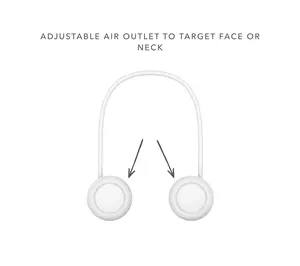 ThreeSixFive Set of 2 Wearable Retractable Neck Fans
