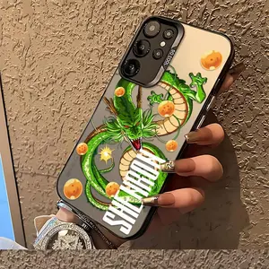 Classic Popular Anime Cartoon Super Saiyan Phone Case for Samsung Galaxy S25 S24 S23 S22 FE Ultra Plus 4G/5G - -Drop Matte Back Cover, Mobile Accessory, Pop Culture Theme, Uv Printed Design, Fans, Tech Enthusiasts