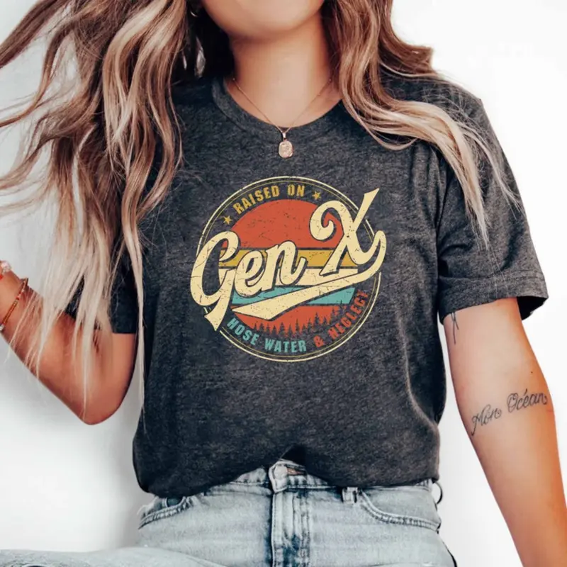 トップス GEN Amazon.com: Gen Alpha Z X Millennial Baby Boomer Groups T-Shirt