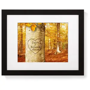 Love Growing Personalized Photo Prints Gift Couple's Names and the Special Date Gift for Anniversary,Valentine's day,Wedding 11x14 inches & D-Mats UNFRAMED